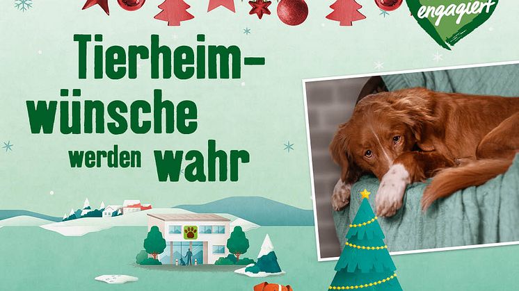 Keine traurige Corona-Weihnachten im Tierheim: Fressnapf-Märkte laden europaweit ein zur Aktion „Tierheimwünsche werden wahr“