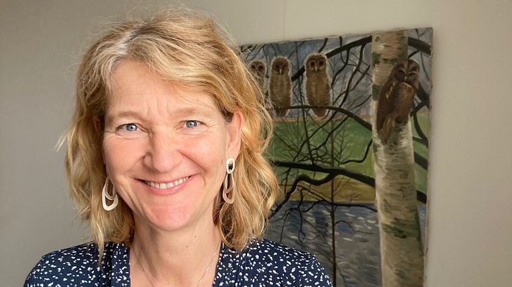 Läraren Thérèse Halvarson Britton, Globala gymnasiet i Stockholm, är en av mottagarna av Vitterhetsakademiens lärarpris 2021.