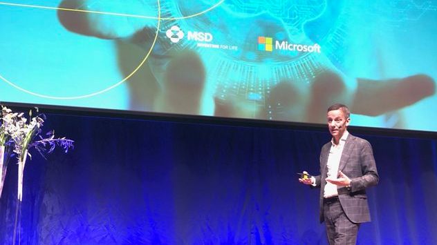 Jakob Tellgren, Nordenchef MSD berättar om digitalisering av hälso- och sjukvården och samarbetet mellan MSD och Microsoft.