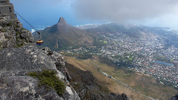 Table Mountain, Cape Town, by cable car