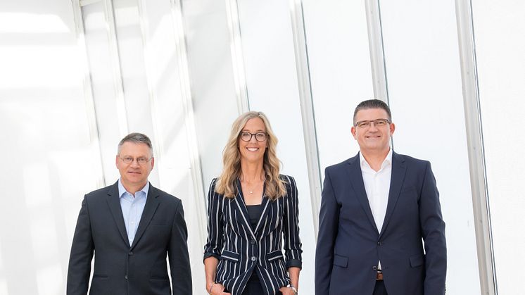 SYZYGY GROUP Vorstand (v.l.): Erwin Greiner (CFO), Franziska von Lewinski (CEO), Frank Ladner (CTO) - (Foto: Martina van Kann)