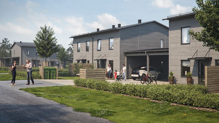Ekebklad Bostad har länge velat bygga i Kåge och planerar nu för ett trevligt och barnvänligt bostadsområde bestående av 36 rad- och parhus.