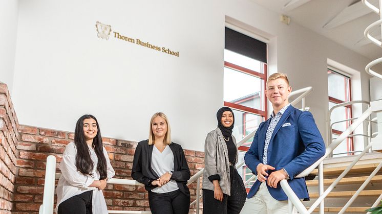 Thoren Business School Växjö lockade hela 71 elever när skolan startade i augusti.