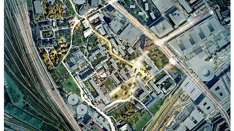 Flygbild Campus Solna 