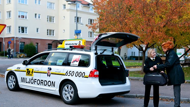 Taxi Göteborg är syncertifierade av Synoptik och garanterar trafiksäker syn för samtliga förare. Foto: Taxi Göteborg.