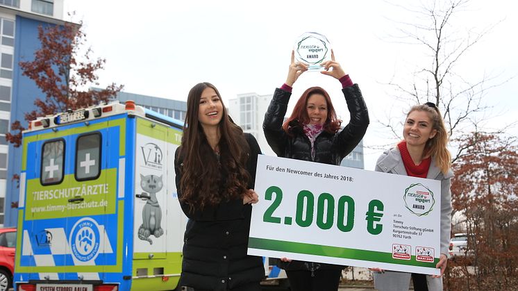 2.000 Euro für die Timmy-Tierschutz Stiftung in Fürth