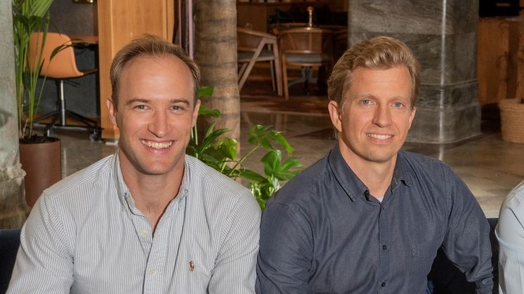 Johan Obermayer, co-founder and COO (left), Baltsar Sahlin, co-founder and CEO (right)
