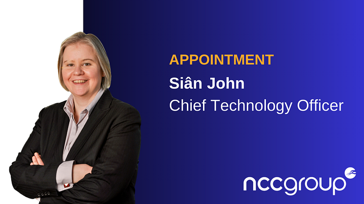 Siân John, Chief Technology Officer, NCC Group
