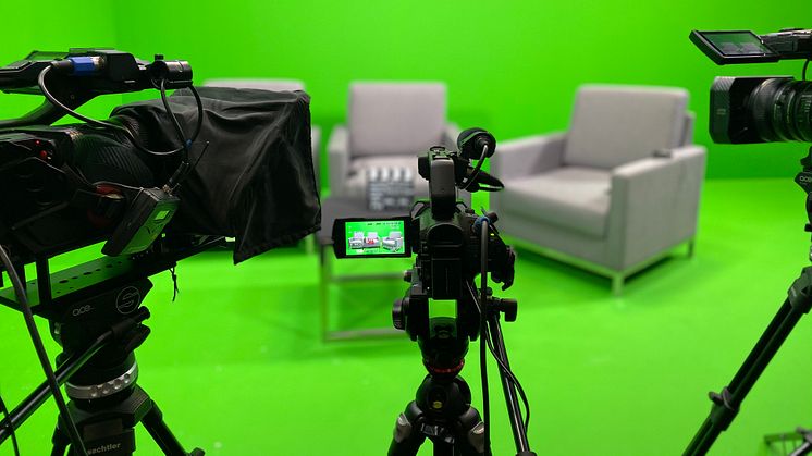Our green screen studio in Singapore's Financial District