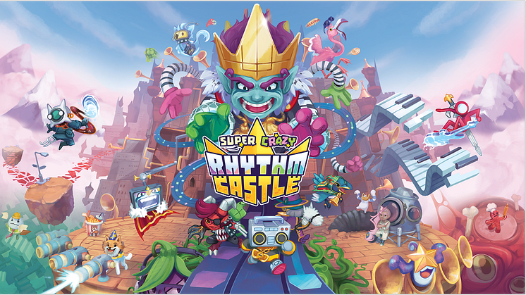Turn up the volume for ‘Super Crazy Rhythm Castle’, launching today on PlayStation®5, PlayStation®4, Xbox Series X|S, Xbox One, Steam® and Nintendo Switch™!