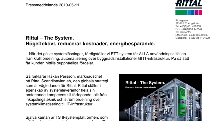 Rittal – The System.