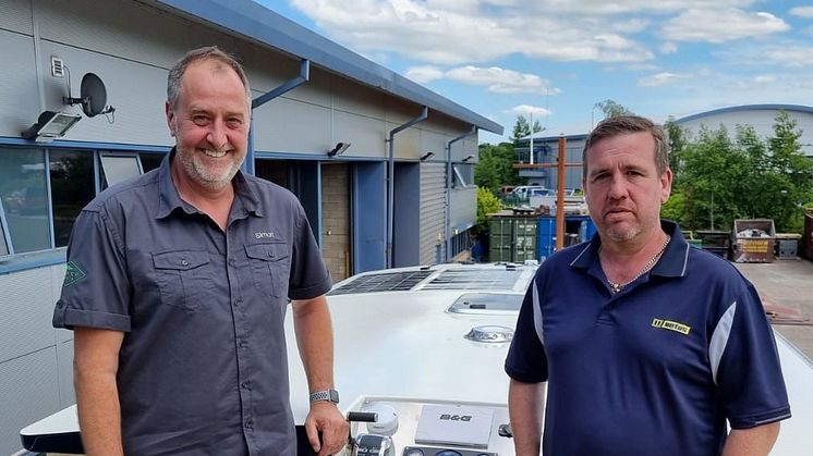 Image - VETUS - New Branch Manager for the VETUS UK office Ray Browning (pictured right) with Simon Piper of Piper Boats this week