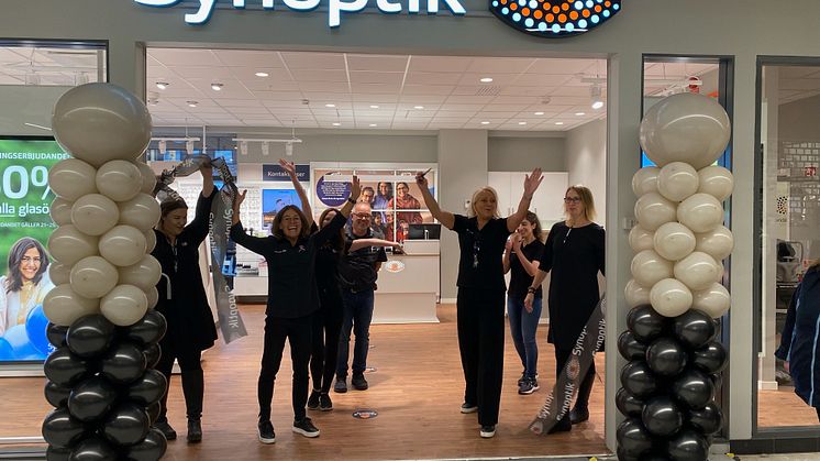 Synoptik öppnar ny butik i Gallerian Kvarnen i Mjölby – fortsätter växa med fysiska butiker i centrala lägen