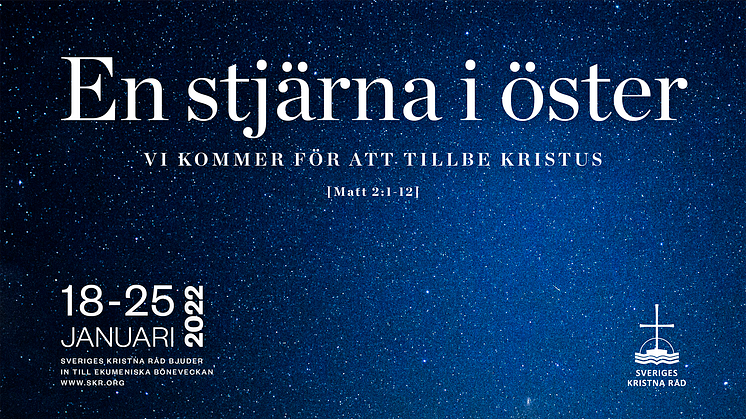 Sveriges kristna råd bjuder nu in till deltagande i böneveckan för kristen enhet som sker 18-25 januari varje år världen över. 