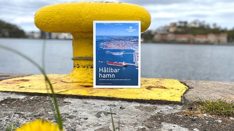 Det är åttonde året i rad som Göteborgs Hamn AB gör en separat hållbarhetsredovisning. Bild Göteborgs Hamn AB.