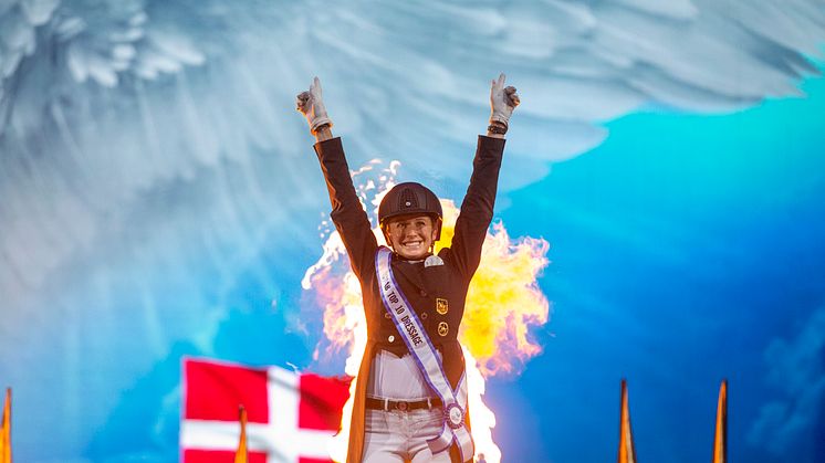 Jessica von Bredow-Werndl, Germany, is the 2021 Saab Top 10 Dressage champion. Photo credit: Roland Thunholm/SIHS