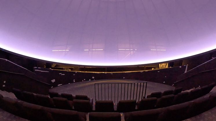 Snart öppnar Wisdome Malmö – 360 graders filmduk på plats i domteatern