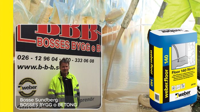 Bosse Sundberg på Bosses Bygg & Betong gillar weberfloor 140 Nova