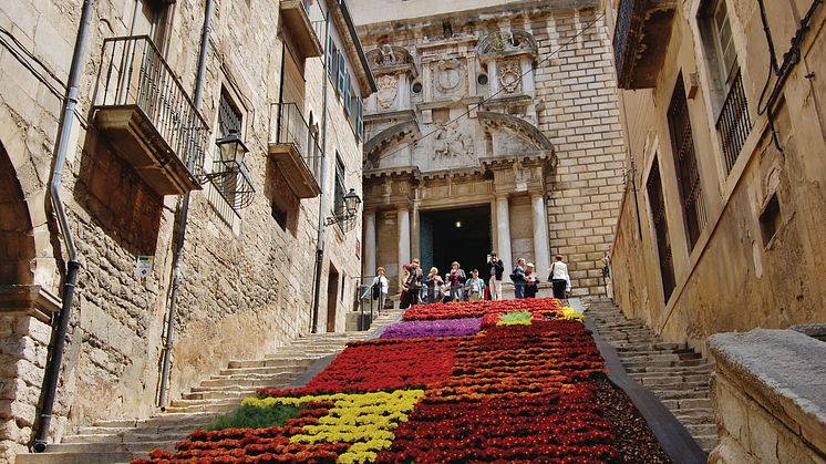Las calles se visten de flores en la 67ª edición de Girona, Temps de Flors