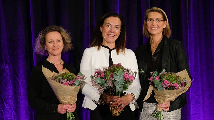 Från vänster; Ulrika Dellby, Eva Elmstedt samt Marianne Brismar