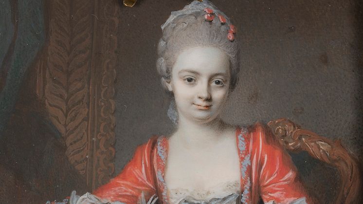 Johann Eusebius Alphen, Portrait of Countess van Lebel, 1767. Photo: Anna Danielsson/Nationalmuseum.