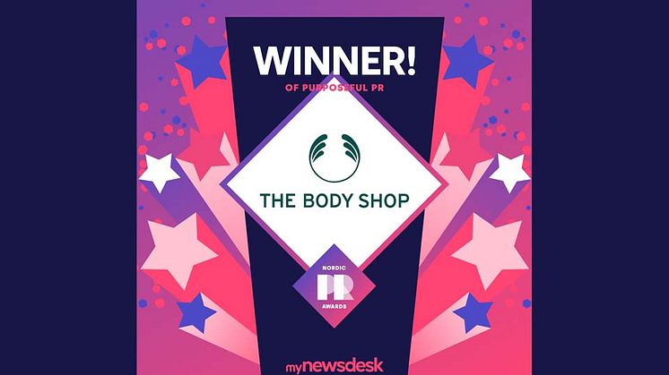 The Body shop Danmark anerkendes for deres meningsfulde PR- og kommunikstionsindsatser