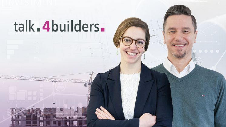 Katharina Backhaus und Markus Langenbach sprechen zweimal im Monat in ihrem Podcast über die aktuellen Herausforderungen beim Bauen. Foto: Rudolf Müller Mediengruppe