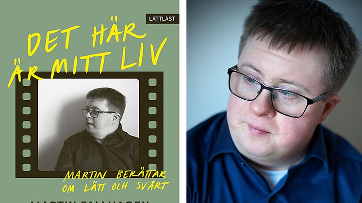 Martin Fallhagen har skrivit en lättläst bok om sitt liv på ett gruppboende. 