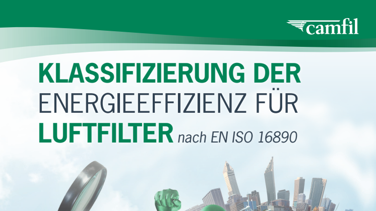 Klassifizierung der Energieeffizienz für Luftfilter nach EN ISO 16890