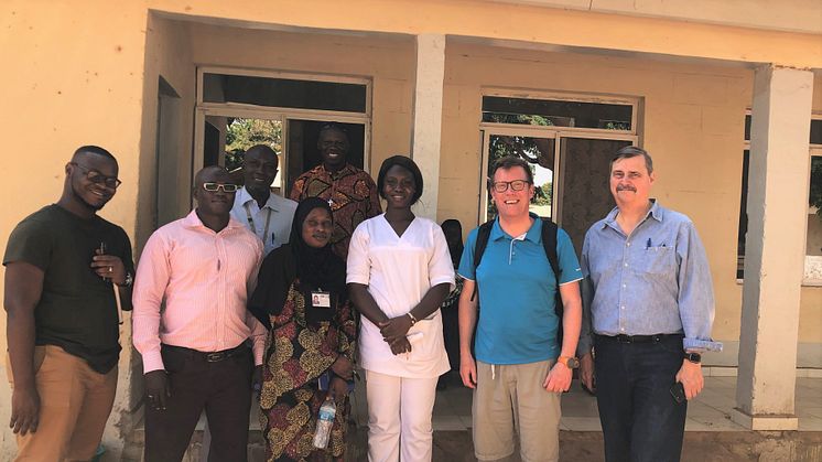 Delar av studieteamet i Gambia