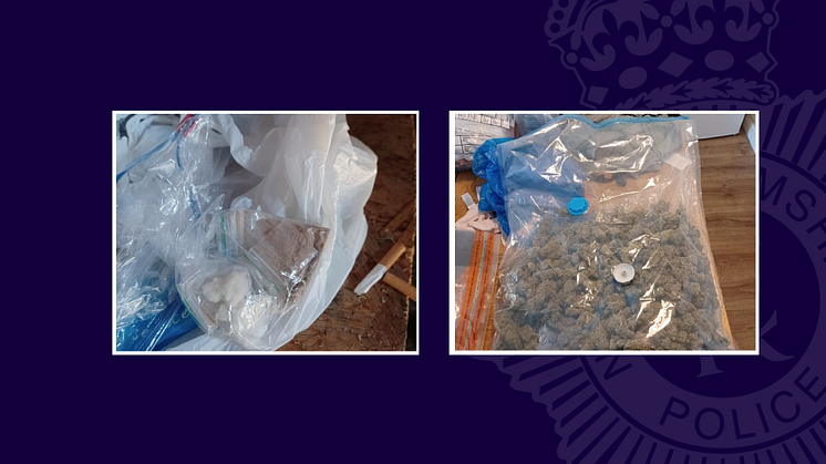 Suspected heroin, crack cocaine and cannabis seized during raid