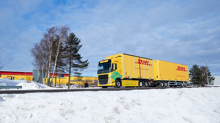 Tyst och utsläppsfri. Den elektriska lastbilen på 60 ton kommer vara på plats i Sälen och Mora under Vasaloppet.