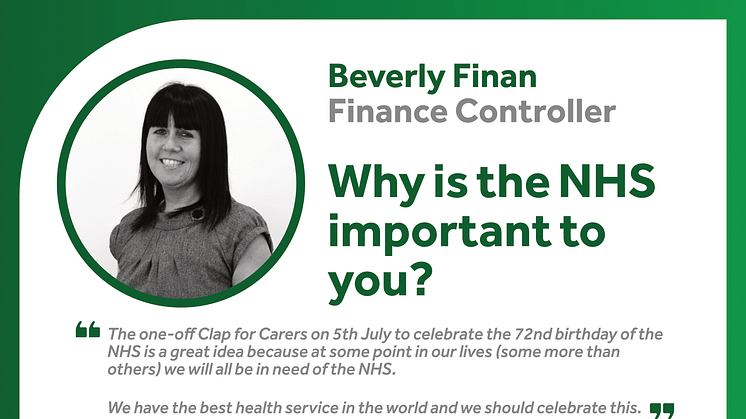 WHAT THE NHS MEANS TO FINEGREEN - BEVERLEY FINAN
