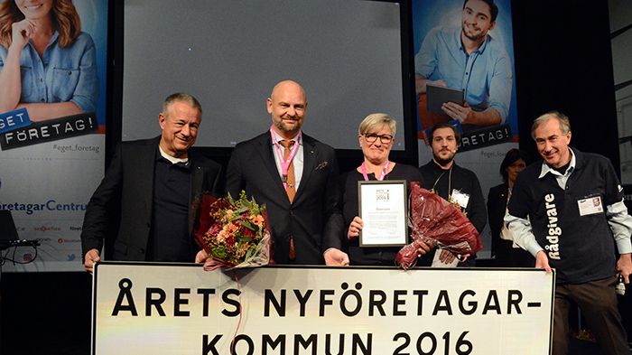 Östersund blev Årets nyföretagarkommun 2016.
