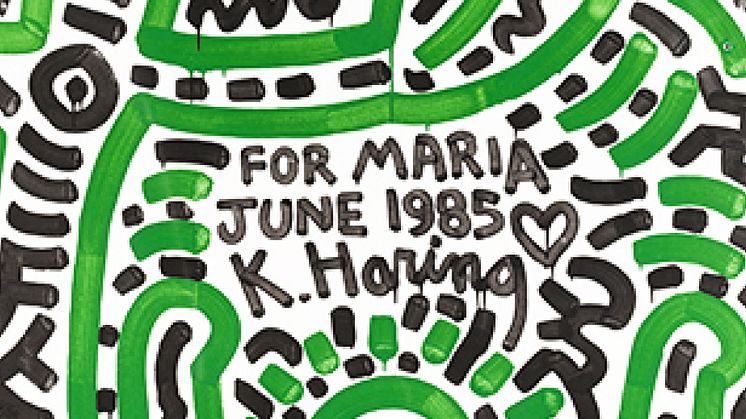Keith Haring, For Maria June 1985