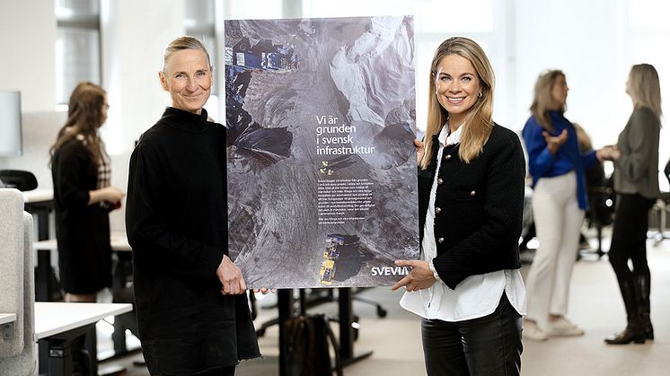 Emma Wistrand, varumärkeschef, Svevia och Sofia Eriksson, marknads och kommunikationschef, Svevia. Foto: Rickard Kilström.