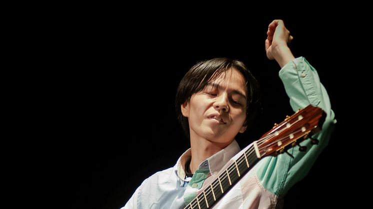 Sohta Nakabayash, japansk vinnare vid årets Young Talent Competition 2022 vid Uppsala Gitarrfestival