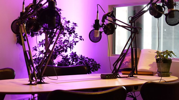Nya podcast-studion - The Studio - på Clarion Hotel Sign. 