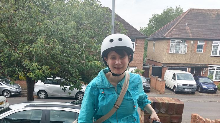 New-life cycle for a life saver: Katherine Shircore, a key worker at Luton & Dunstable University Hospital, with her restored bike that had been abandoned at a Thameslink station