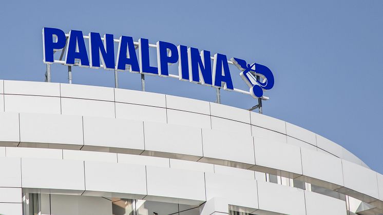 Panalpina logo at the company's headquarters in Basel, Switzerland. (Photo by Panalpina)