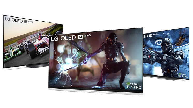 LG påbörjar nu utrullningen av stödet för Nvidia G-Sync för LG OLED-TV