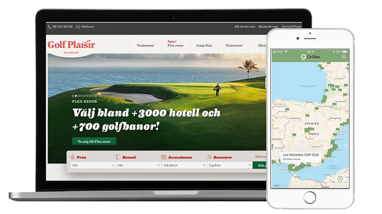 OnTee & Golf Plaisir: Boka starttider i kombination med flyg och hotell