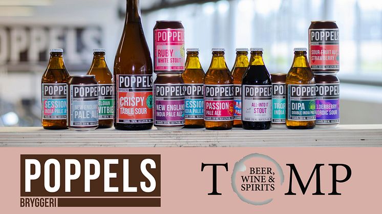 Poppels Bryggeri och TOMP Beer Wine & Spirits inleder HORECA-samarbete.