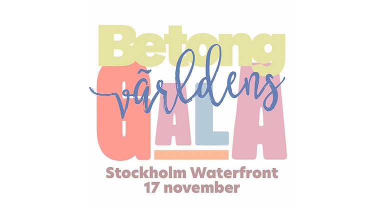 Den 17e november är det dags för årets Betongala på Waterfront i Stockholm.
