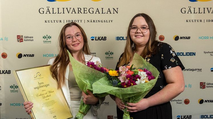 Evelina Lindbäck och Wilma Lindbäck kammar hem titeln Årets unga företagare med sushirestaurangen Wasabi.