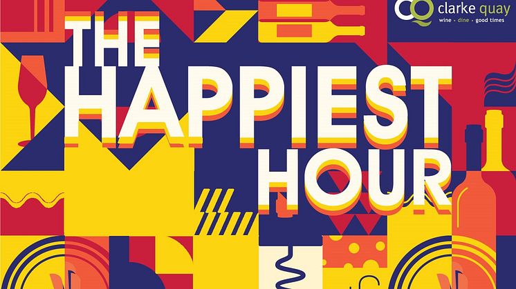 DIY your own Happiness at Singapore’s iconic entertainment and dining hotspot, Clarke Quay with The Happiest Hour activations including DIY cocktail machines, IG Filter Challenge, half-off selected beverages, free parking and more!
