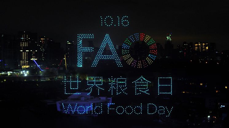 DJI Debuts Drone Light Show In Celebration Of The 43rd FAO World Food Day