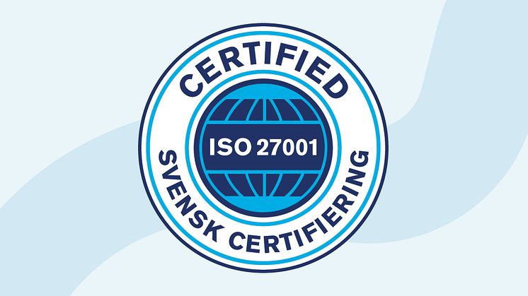Doctrins ISO/IEC 27001 certifiering utfärdas av Svensk Certifiering