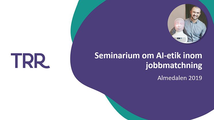 TNG och Tengai på Almedalen 2019: Seminarium om AI-etik inom jobbmatchning