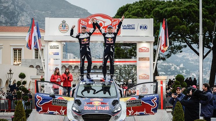 Den nye Fiesta WRC vinder Rallye Monte-Carlo
